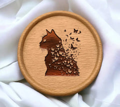 Cat With Butterflies