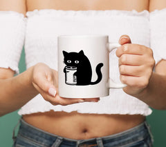 Cat With Can Of Tuna