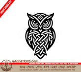 Celtic Owl SVG - Drawing with Design SVG