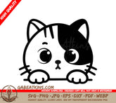 A Cats Face SVG - Cheeky Cat SVG