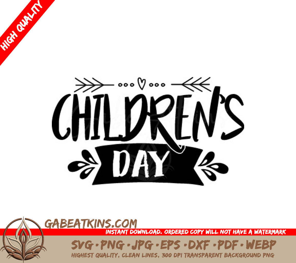 Childrens Day Logo SVG SVG