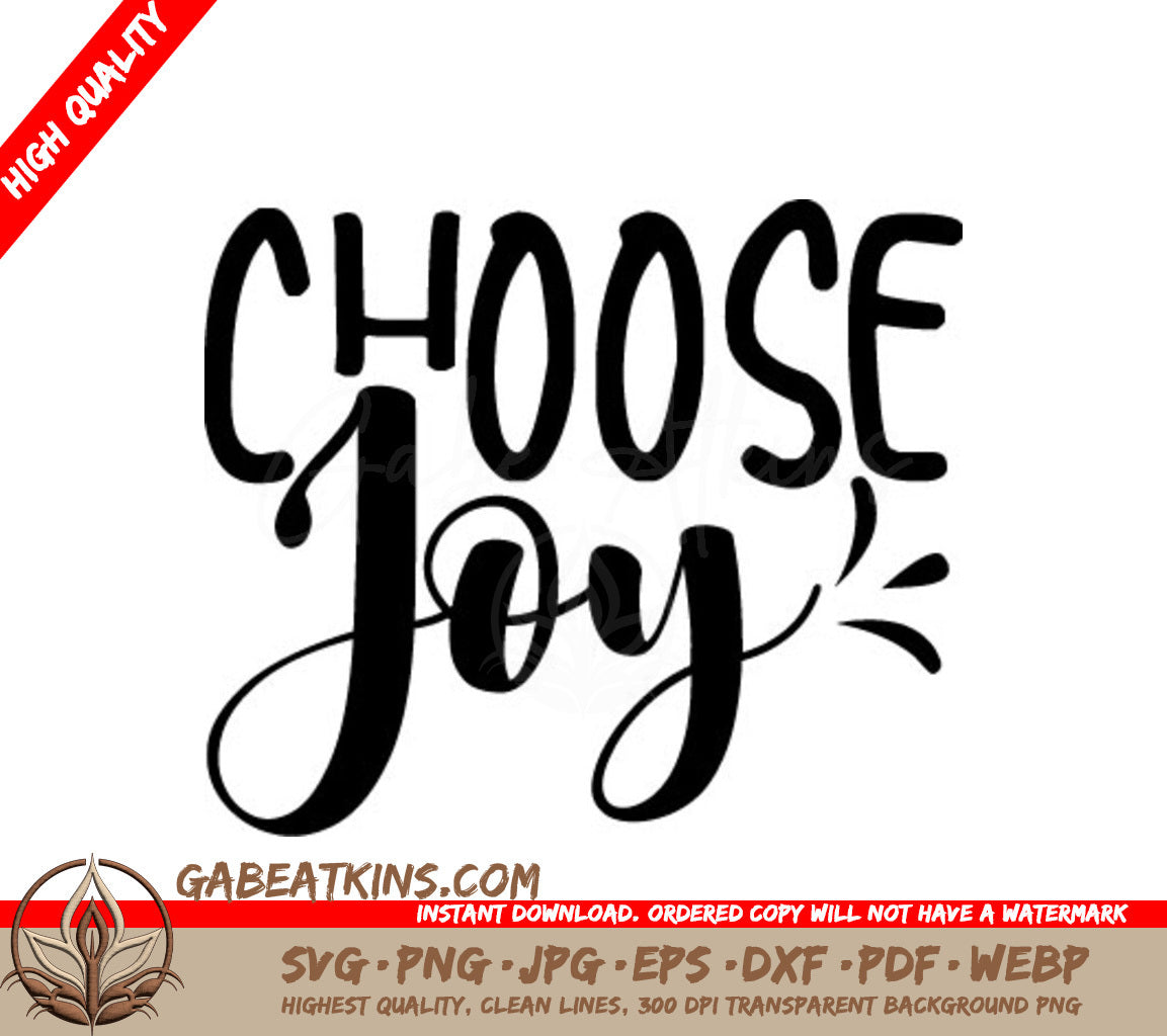 Choose Joy Christian SVG Logo SVG