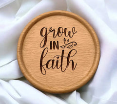 Grow In Faith SVG - Christian Quote Design SVG