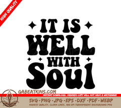 It Is Well With My Soul SVG Logo - Christian Design SVG