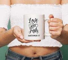 Love Never Fails SVG Design - Christian Quote SVG
