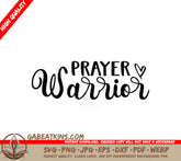 Prayer Warrior Logo SVG - Christian Design SVG