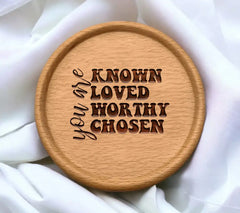 Known Loved Worthy Chosen Christian SVG Design SVG