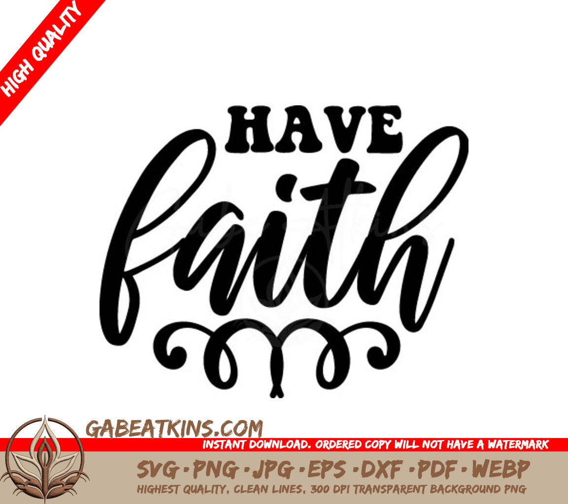 Have Faith Christian Logo SVG SVG