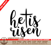 He Is Risen SVG - Cross Design SVG