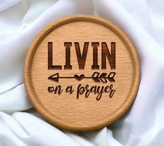 Livin On A Prayer Arrow SVG - Christian Design SVG