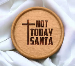 Not Today Santa SVG - Cross Logo SVG