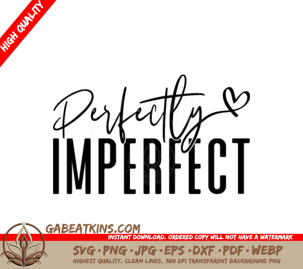 Perfectly Imperfect Heart Logo SVG - Christian Design SVG