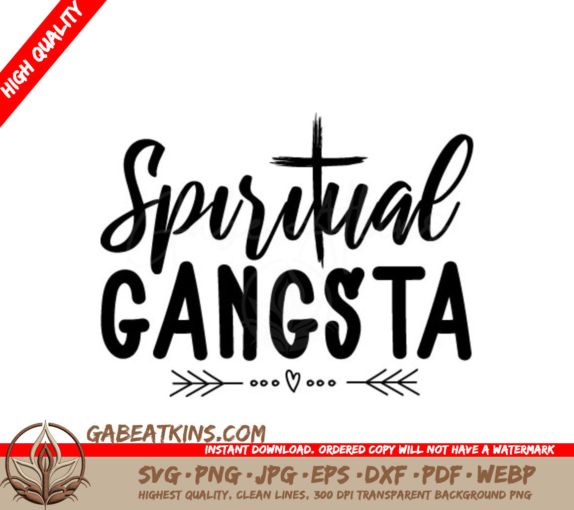 Spiritual Gangsta Logo SVG - Christian Design SVG