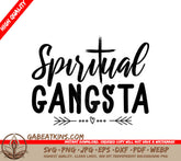 Spiritual Gangsta Logo SVG - Christian Design SVG