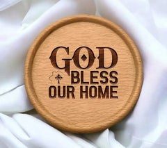 God Bless Our Home SVG - Christian Logo Design SVG