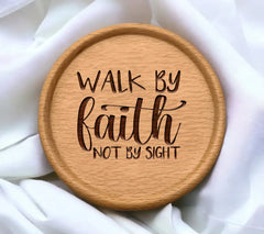 Walk By Faith SVG - Christian Logo Design SVG