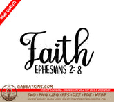 Christian Faith Cross SVG - Ephesians 28 SVG