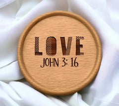 Polka Dot Love SVG - Christian Design (John 316) SVG