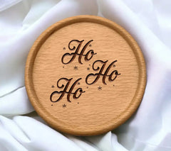 Ho Ho Ho Christmas SVG with Snowflakes SVG