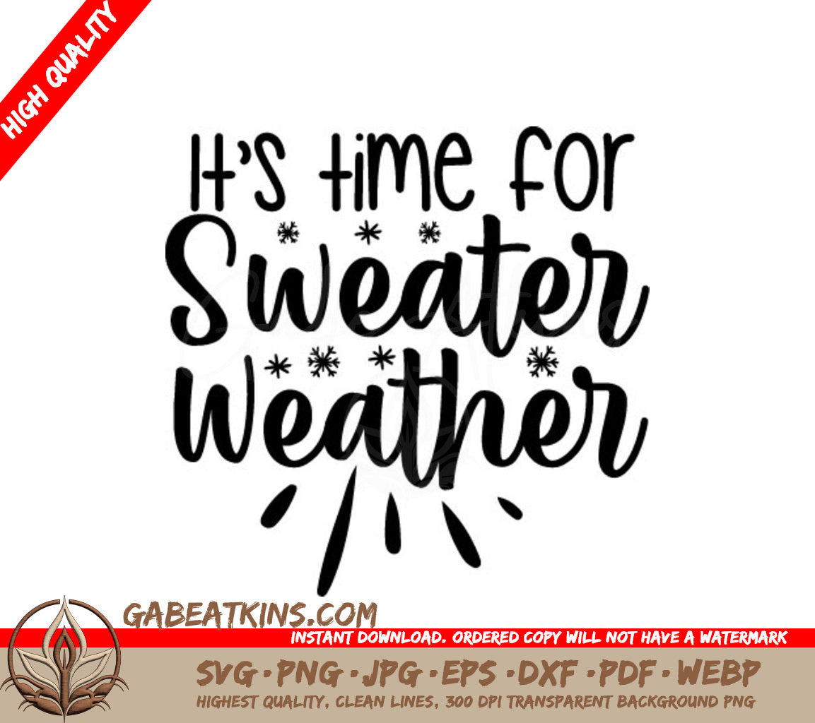 Tis the Season for Sweater Weather SVG SVG