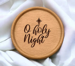 O Holy Night Christmas SVG - Star Design SVG