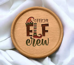 Official Elf Crew SVG Design - Christmas Elf Hat & Feet SVG