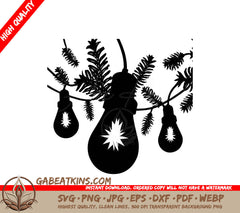 A String Of Christmas Lights SVG - Christmas Lights SVG