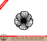 Closeup Poppy Digital Product SVG