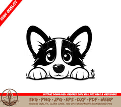 Corgi Puppy Eyes SVG