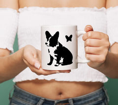Corgi With Butterfly