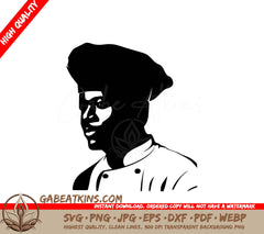 A Chef Wearing A Hat SVG - Creative Cook SVG