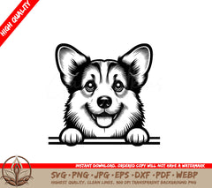 Curious Corgi Paws SVG - Digital Product in Multiple Formats