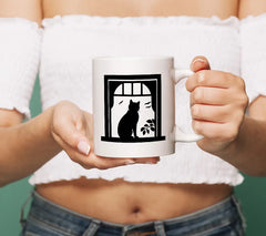 Curious Kitty In Window