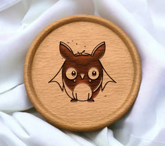 Cute Bat SVG - Cartoon Mascot Character Design SVG