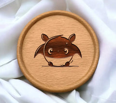 Cute Bat Cartoon Mascot SVG Illustration SVG