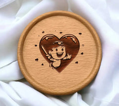 Cute Baseball Boy Holding Heart SVG - Drawing SVG