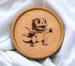 Cute Lizard Superhero SVG - Cartoon Crocodile Vector Illustration SVG