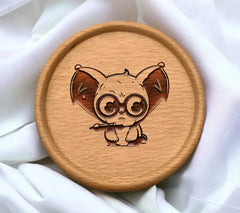 Cute Chihuahua with Glasses & Pen - Cartoon SVG SVG