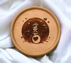 Cute Boy Playing Drums SVG - Cartoon Vector Illustration SVG