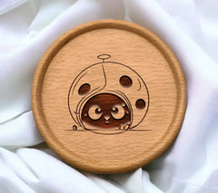 Cute Ladybug SVG - Big Eyes Cartoon Vector Illustration SVG