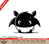 Cute  Bat Cartoon Mascot SVG Illustration SVG