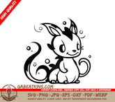 Cute  Squirrel with Long Tail SVG Clipart SVG