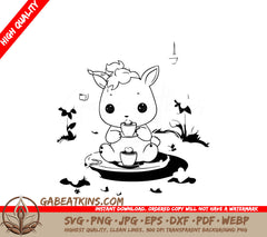 Cute Sheep & Unicorn Coffee & Tea SVG Bundle - Drawings SVG