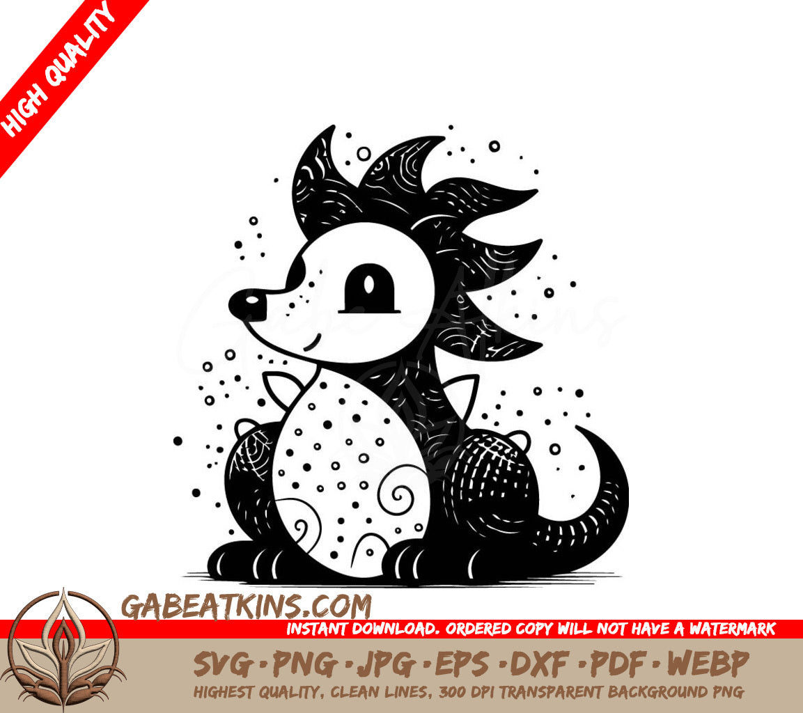 Hedgehog SVG - Cute Vector Illustration SVG