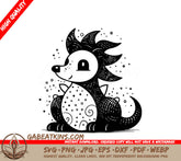 Hedgehog SVG - Cute Vector Illustration SVG