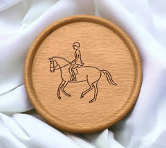 Cute Cartoon Horse And Rider Hand Drawn Doodle Vector Illustration