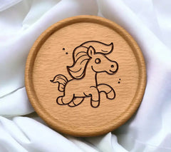 Cute Hand Drawn Doodle Horse Cartoon Vector Illustration