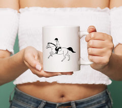 Cute Young Rider Rides A Sports Pony