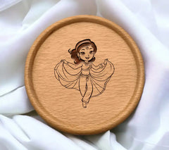 Dancing Woman SVG - Vector Coloring Page SVG