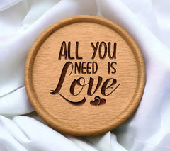 All You Need Is Love SVG Design - Printable Poster SVG